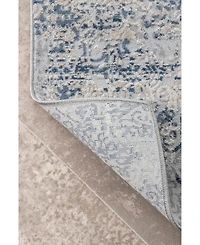 nuLoom Terra Wilde Tribal Distressed Blue 5' x 8' Area Rug