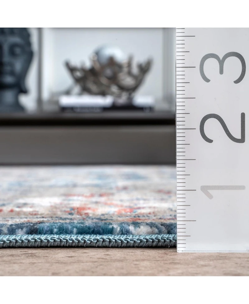nuLoom Selina Kara Vintage-Inspired Gray 5'3" x 7'3" Area Rug