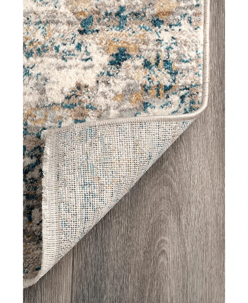 nuLoom Delicate Diana Persian Vintage-Inspired Blue 8' x 10' Area Rug