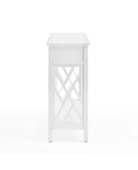 Alaterre Furniture Coventry Wood Console Table with Drawer and Shelf