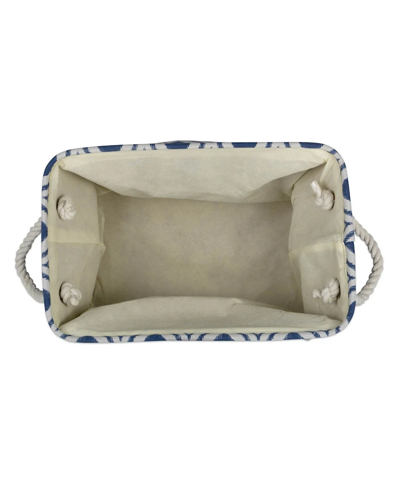 Design Imports Polyester Bin Ikat French Rectangle Large