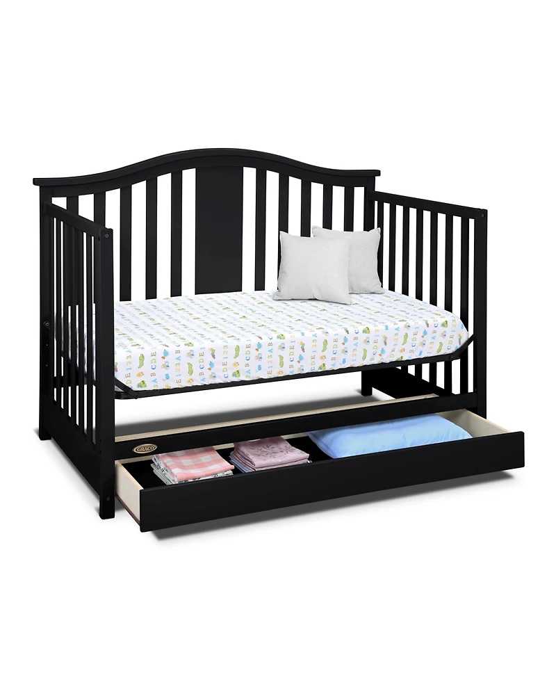 Graco Solano 4-in-1 Convertible Crib with Drawer - White