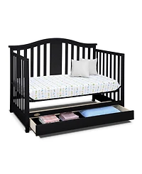 Graco Solano 4-in-1 Convertible Crib with Drawer - White
