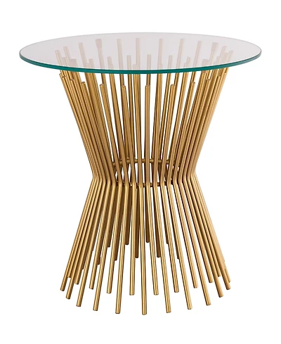 Tov Furniture Grace Glass Side Table