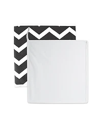 Design Imports Chevron Print 2-Pc. Storage Bin