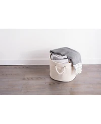 Design Imports Polyester Bin Variegated Rectangle Medium