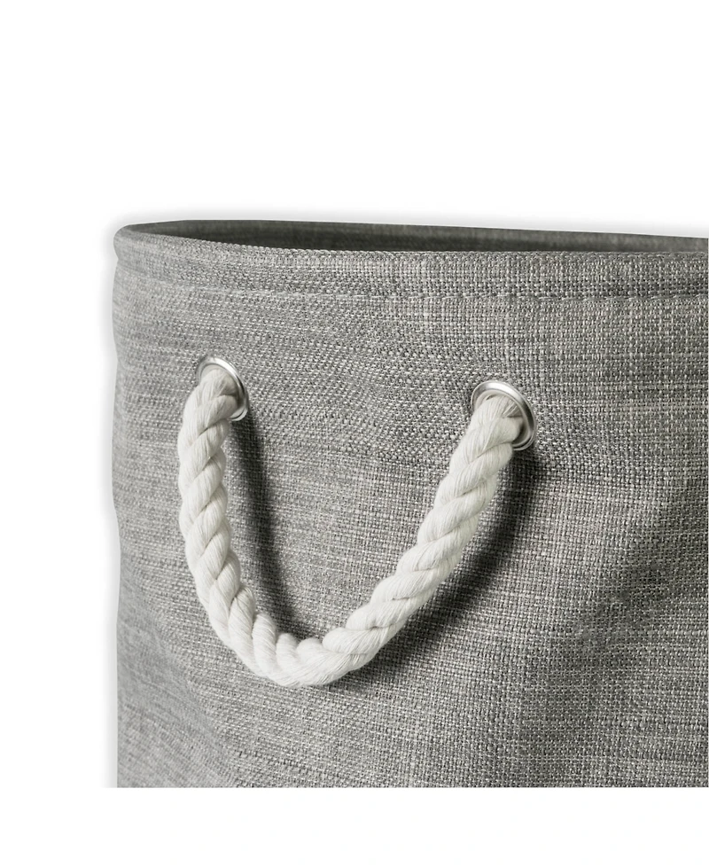 Design Imports Polyester Bin Variegated Round Small