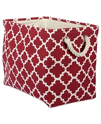 Design Imports Variegated Polyester Storage Bin