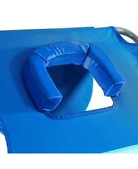 Ostrich Ladies Comfort Lounger, Beach Camping Pool Tanning Chair, Ocean Blue