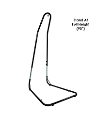 Large Cotton/Nylon Outdoor Mayan Hammock Chair with Adjustable Stand - 330 lb Weight Capacity - Natural