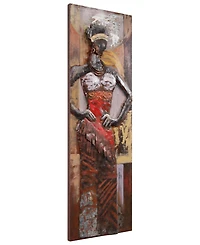 Empire Art Direct Miss-tic Mixed Media Iron Hand Painted Dimensional Wall Art, 60" x 20" x 2.5"