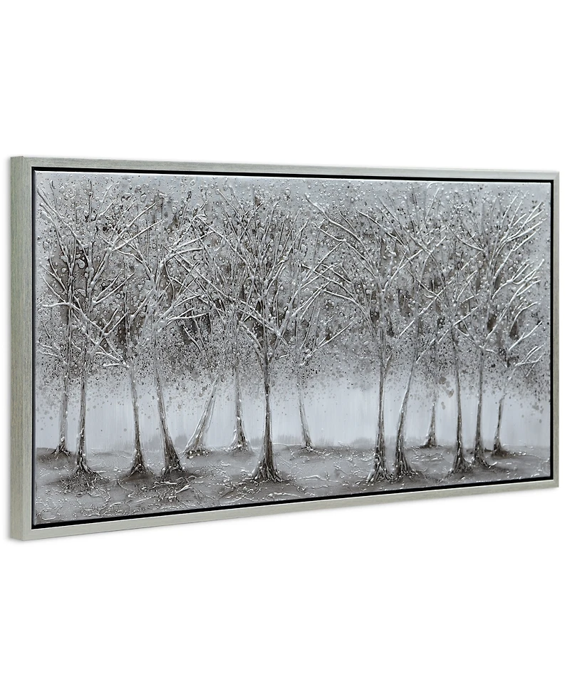 Empire Art Direct Solitary Field Textured Metallic Hand Painted Wall Art by Martin Edwards, 24" x 48" x 1.5"