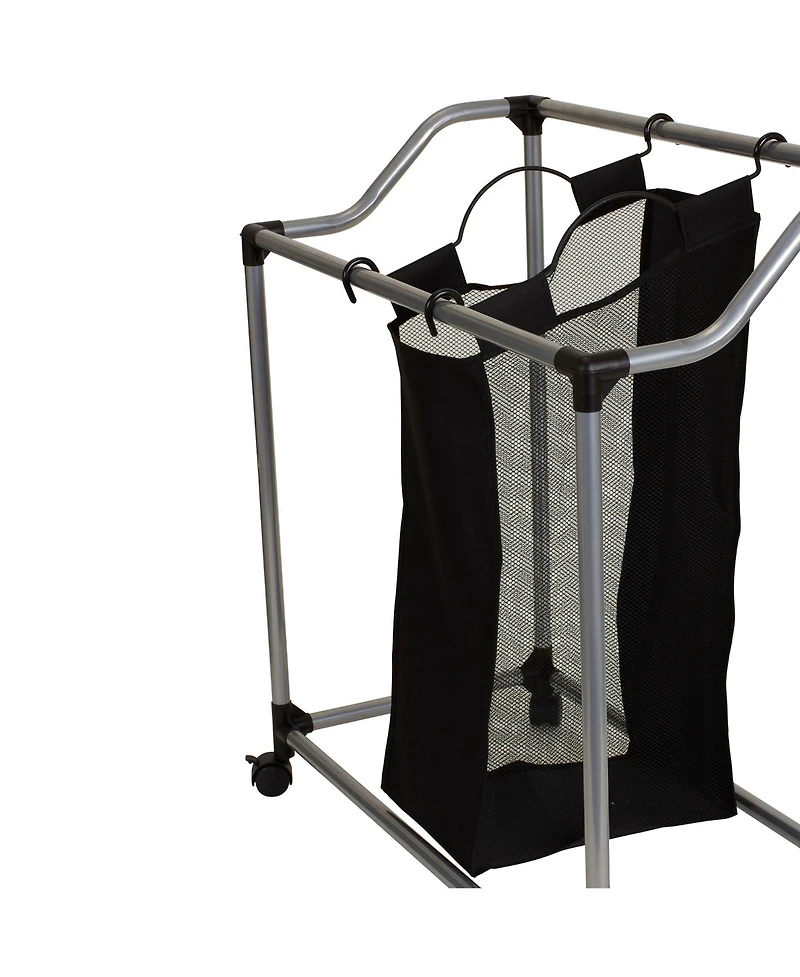 Household Essentials Triple Laundry Sorter with Wheels