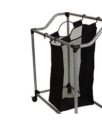 Household Essentials Triple Laundry Sorter with Wheels