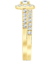 Diamond Halo Bridal Set (1 ct. t.w.) in 14k White, Yellow or Rose Gold