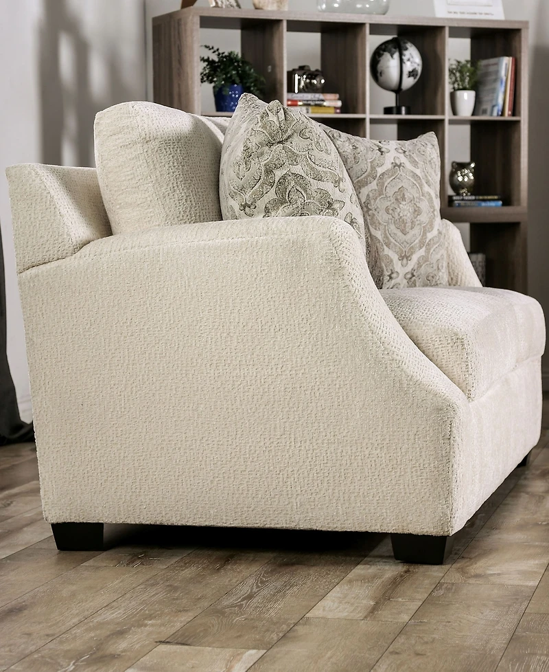 Furniture of America Quavo Upholstered Loveseat
