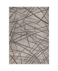 Closeout! Orian Illusions Branches Gray 5'3" x 7'6" Area Rug
