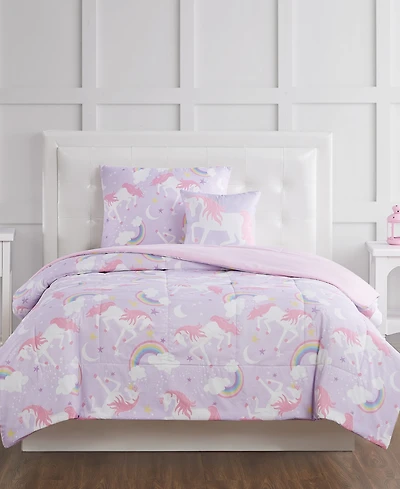 My World Kids Rainbow Unicorn 2-Pc. Comforter Set, Twin