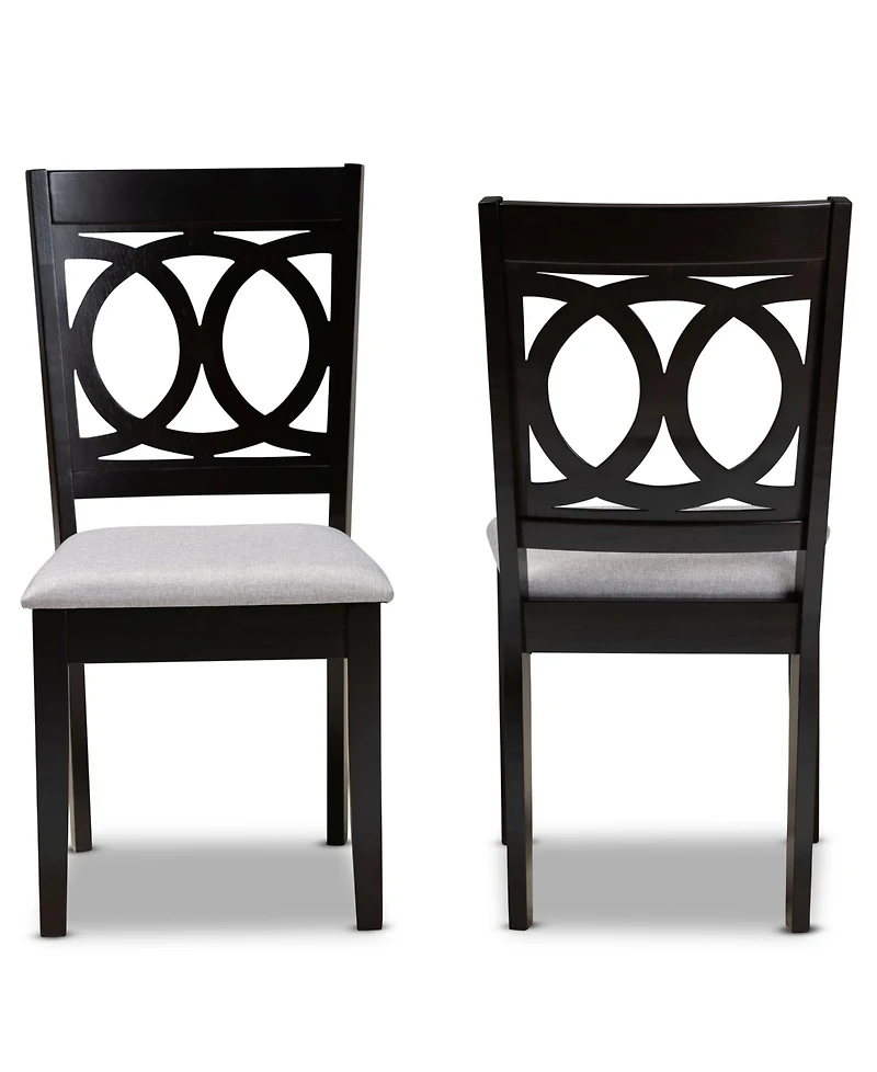 Furniture Lenoir Transitional 2 Piece Dining Chair Set with Seat