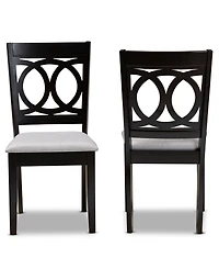Furniture Lenoir Transitional 2 Piece Dining Chair Set with Seat