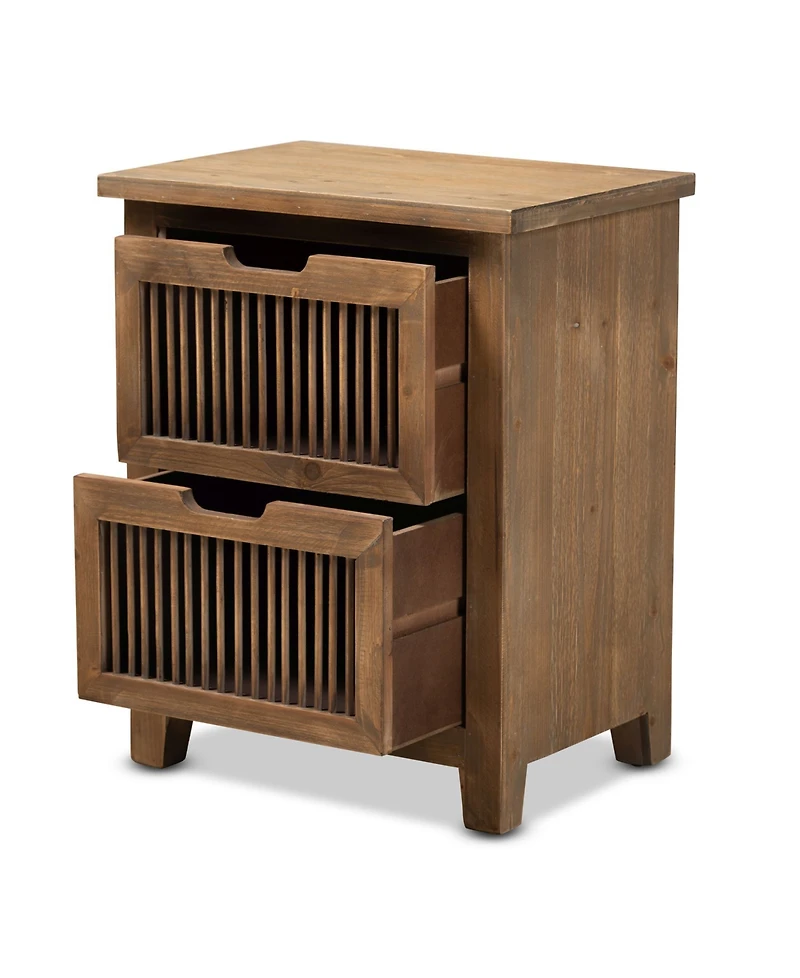 Furniture Clement Traditional Nightstand - 2 Drawer