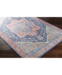 Livabliss Iris Irs- Navy 2'6" x 7'6" Runner Area Rug