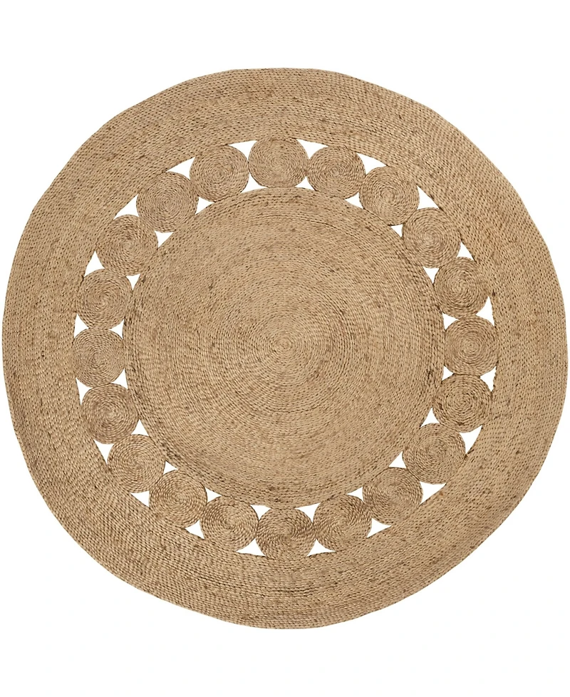 Closeout! Surya Sundaze Sdz-1008 Wheat 3' x 3' Round Area Rug