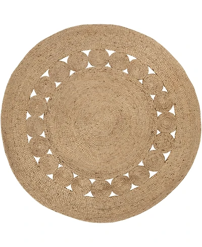 Closeout! Surya Sundaze Sdz-1008 Wheat 3' x 3' Round Area Rug