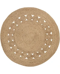 Closeout! Surya Sundaze Sdz-1008 Wheat 3' x 3' Round Area Rug