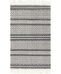 Livabliss Farmhouse Tassels Fts 2300 Charcoal Rug