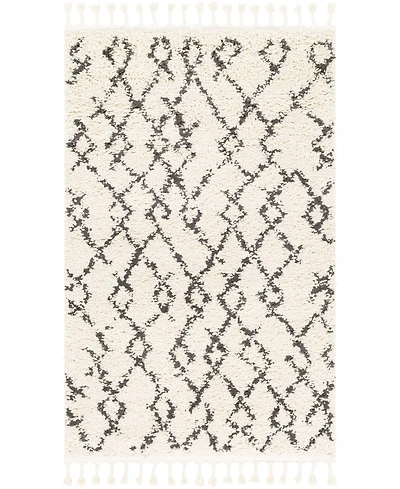 Livabliss Berber Shag Bbe-2301 Charcoal 3'1" x 4'11" Area Rug