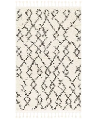 Livabliss Berber Shag Bbe-2301 Charcoal 3'1" x 4'11" Area Rug