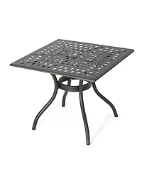 Noble House Austin Outdoor Cast Square Dining Table