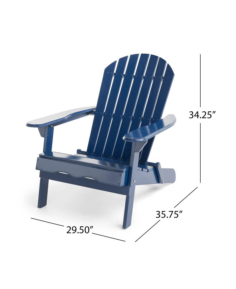 Noble House Hanlee Folding Adirondack Chair