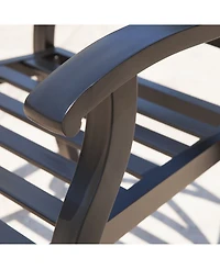 Noble House Exuma Outdoor Cast Dining Chairs with Cushions, Set of 2
