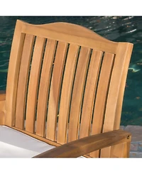 Noble House Della Outdoor Dining Chairs, Set of 2