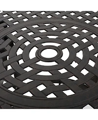 Noble House Alfresco Outdoor Cast Circular Dining Table