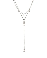 Ettika Carmine Layered Crystal Lariat Women's Necklace