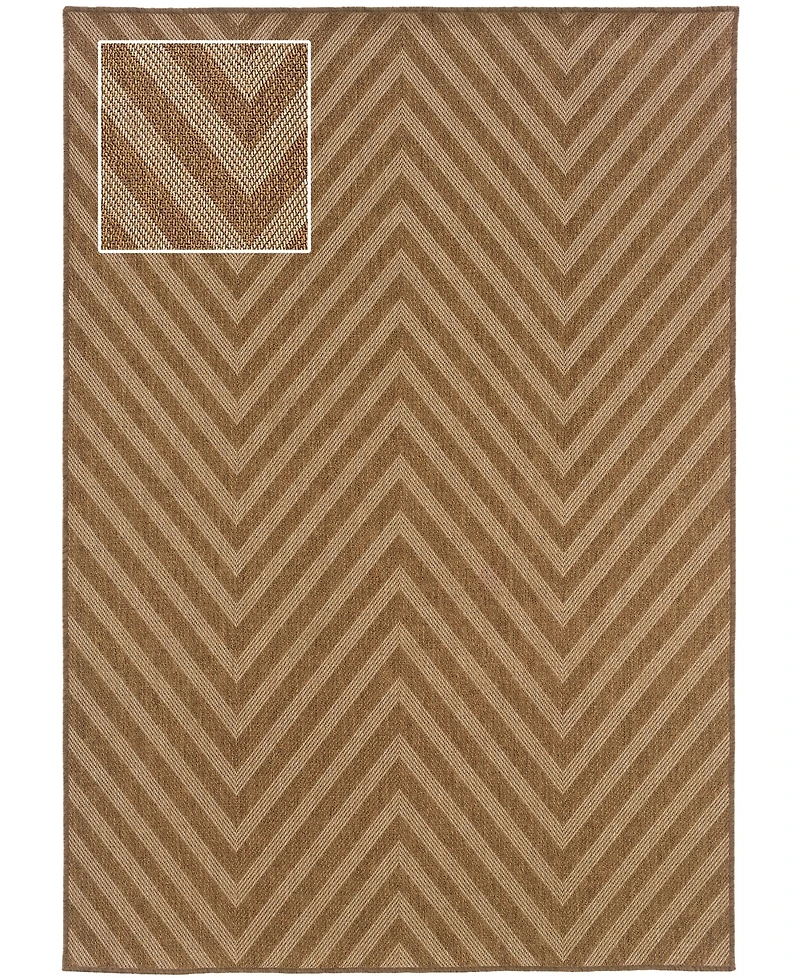 Oriental Weavers Karavia 1330X Tan 2'5" x 4'5" Outdoor Area Rug