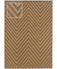 Oriental Weavers Karavia 1330X Tan 2'5" x 4'5" Outdoor Area Rug