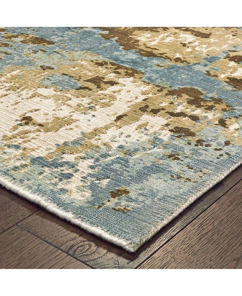 Oriental Weavers Formations FOR01 Blue 8' x 10' Area Rug