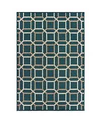 Oriental Weavers Latitude 806B3 Blue 5'3" x 7'3" Outdoor Area Rug