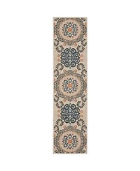 Oriental Weavers Latitude 1903W Gray 1'10" x 7'6" Runner Rug