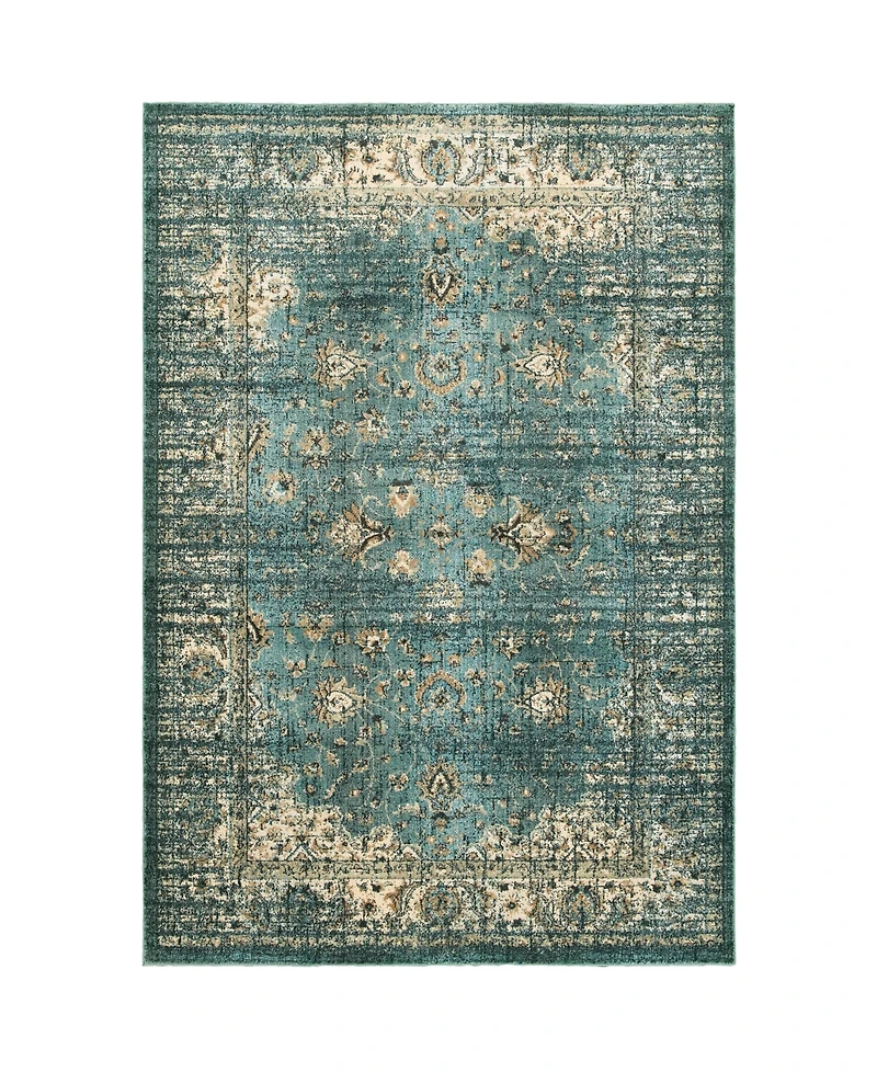 Oriental Weavers Empire EMP04 Blue 7'10" x 10'10" Area Rug