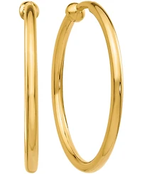 Skinny Hoop Clip-On Earrings in 14k Gold