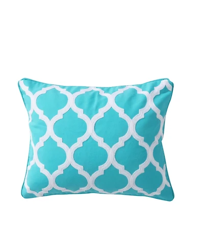 Levtex Karola Lattice Print Decorative Pillow, 14" x 18"