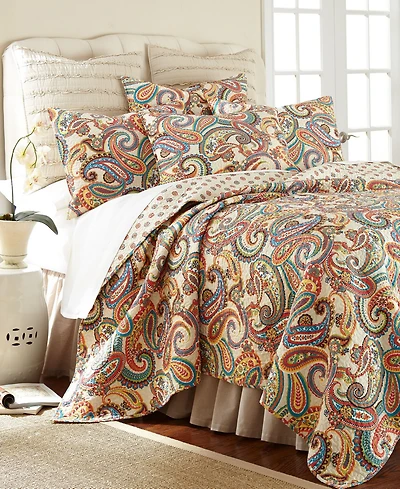 Levtex Alyssa Paisley Reversible 3-Pc. Quilt Set, Full/Queen