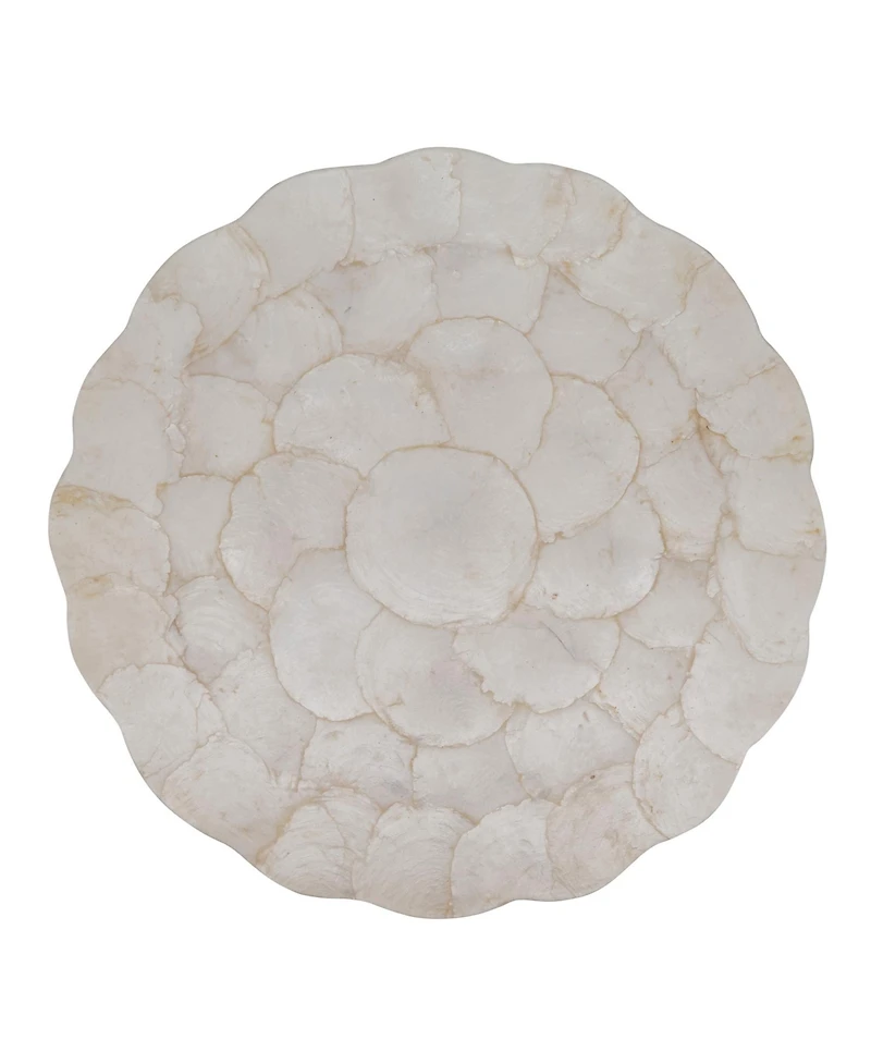 Saro Lifestyle Scalloped Capiz Placemat Set of 4