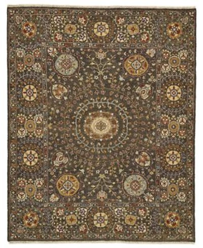 Closeout Feizy Evie R0758 Charcoal Area Rug