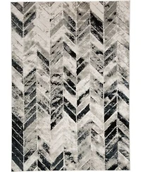 Simply Woven Hadlee R3048 Gray Rug